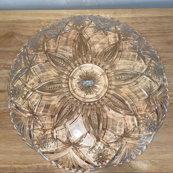 JG Durand Lead Cristal France Vincennes Platter 13” - Picture 5 of 8